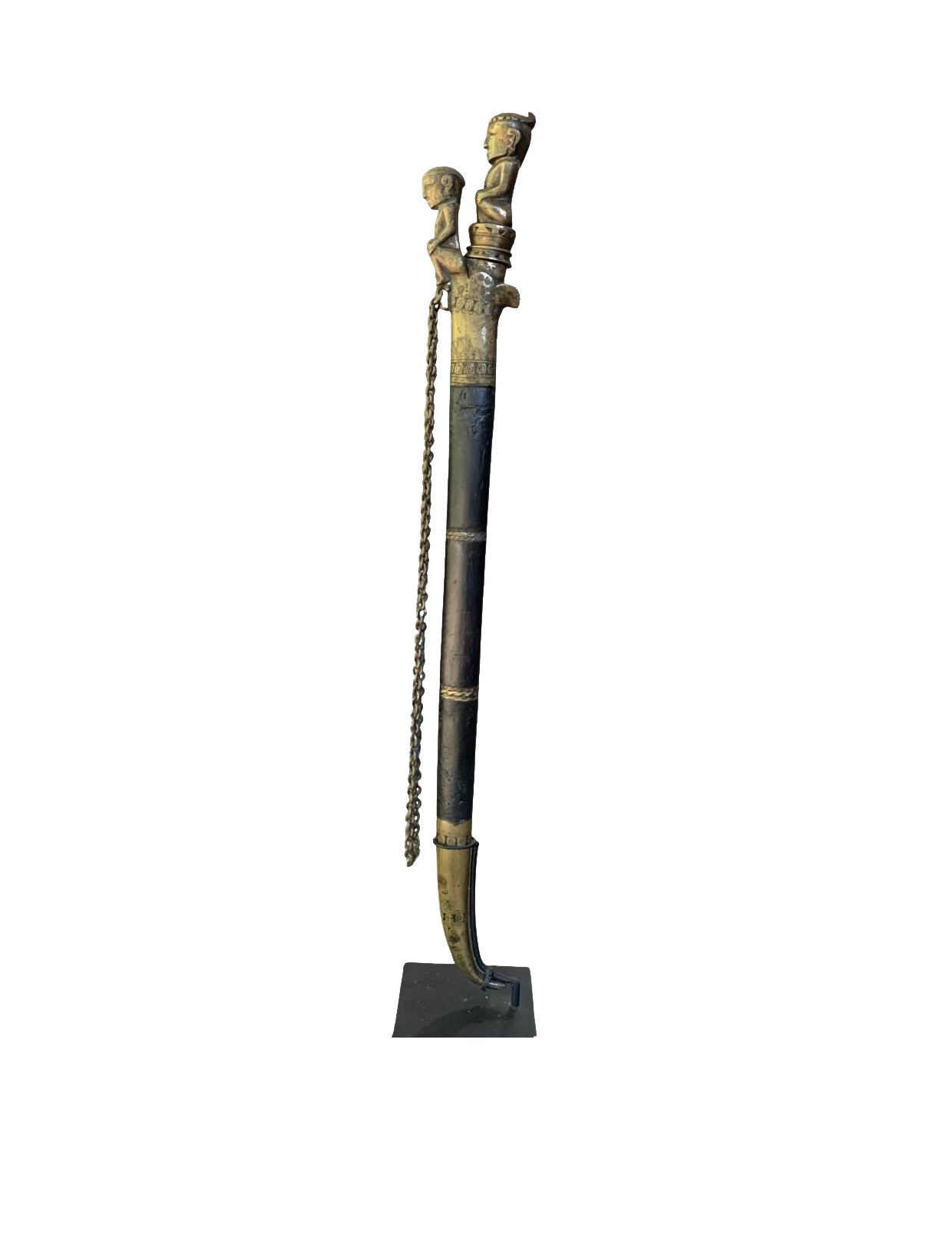 TR-ANO-021_Anonymous_Pisau_Batak_Dagger__2__Steel___10x62.5cm Traditional Batak Dagger #2, Early 19th Century - Image 1